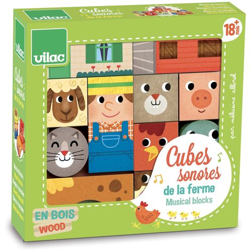 Vilac Cubes sonores de la ferme