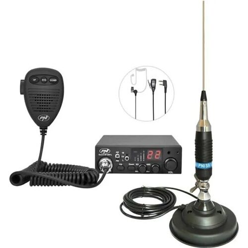 Station De Radio - Cbi - Escort Hp 8001l - Casque Asq + Hs81 - Antenne Cb Pni S9 Avec Aimant