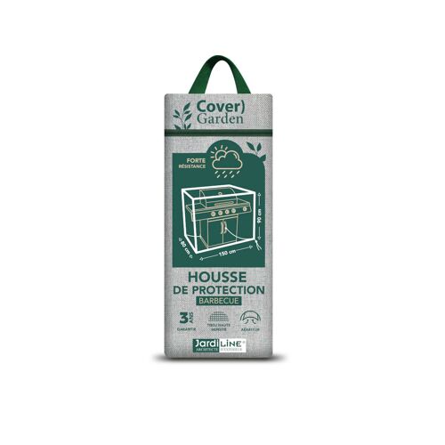 Housse de protection Cover Garden pour barbecue - 147 x 80 x 90 cm - Jardiline