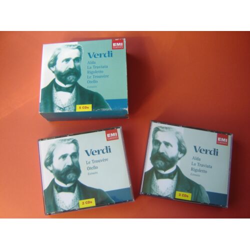 Etui Cartonné /5 Cd En Boitier Crystal * Giuseppe Verdi Extraits: Aïda ¤La Traviatta ¤Rigoletto¤Le Trouvère¤ Othello * Emi Classics Add