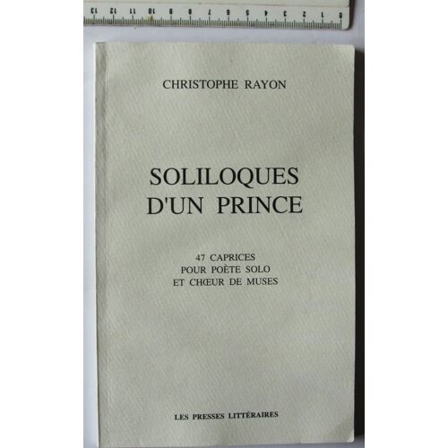 Soliloques D'Un Prince Christophe Rayon