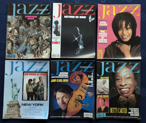 Lot De 6 Revues Jazz Magazine (N° 371 Au N° 376) Mai 1988- Novembre 1988