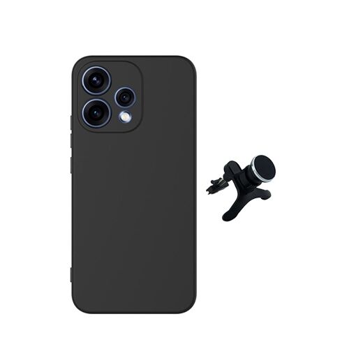 Kit Support Voiture Magnétique Renforcé + Coque Silicone Liquide PHONECARE Pour Oppo Reno15 - Noir