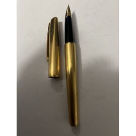 Stylo Plume Waterman Flash Vintage Des Années 60 - Noir Et Argenté, Bon état, Fonctionne Avec Cartouches