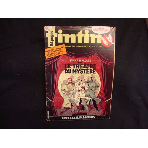 Nouveau Tintin N° 482 Special E.P.Jacobs Cover Par Rivieres Et Carin