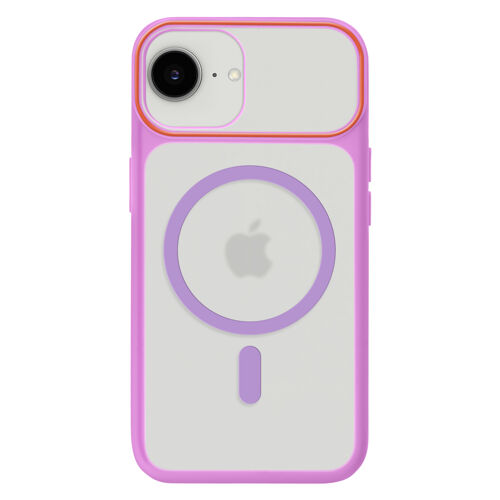 Coque pour iPhone 16e Conception Bi-Matière Compatible MagSafe Violet