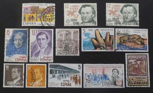 Espagne Oblitéré N° 2159 Et + Lot De 13 Timbres De 1979-80