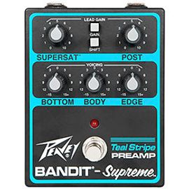 Bandit Supreme Teal Stripe Preamp Pedal
