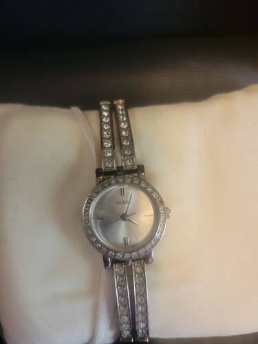 Montre Femme Guess Usa 'washed Jeans 1201 1203' Avec Strasses.