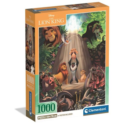 Clementoni Compact 1000 pièces - Le Roi Lion