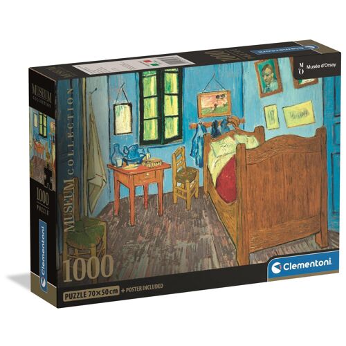 Clementoni Compact 1000 pièces - Van Gogh : Bedroom in Arles