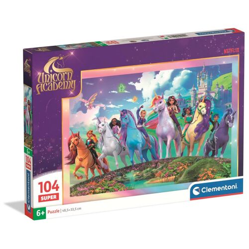 Clementoni Puzzle 104 pièces Super - Unicorn Academy
