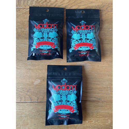Lot de 3 X Sachets VPDAM Cotton Japonais organique pour Clearo reconstructibles (RTA)