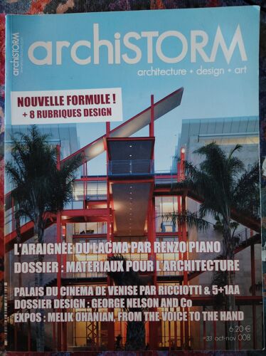 Archistorm N°33 : L'Araignée Du Lacma Par Renzo Piano,....