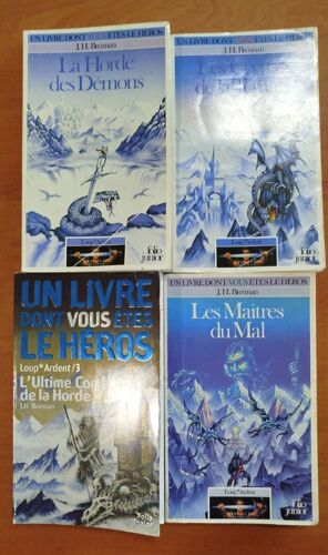 X4 Livre Dont Vous Êtes Le Héros Dans La Collection Loup Ardent Collection Complète T4 Épisodes Originaux