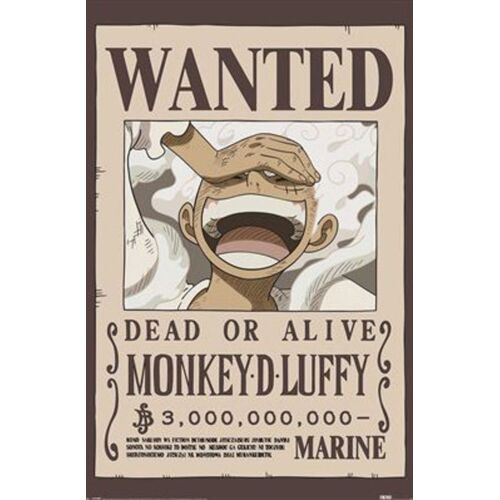 Affiche / Poster - One Piece - Wanted Luffy - 61x91,5cm