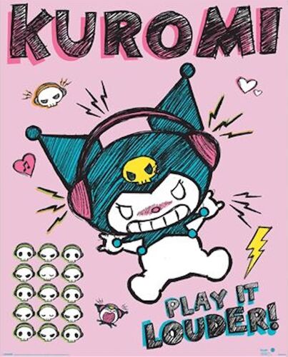 Affiche / Poster - Sanrio - Kuromi Louder - 40x50cm