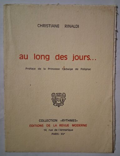 Au Long Des Jours... - Collection Rythmes