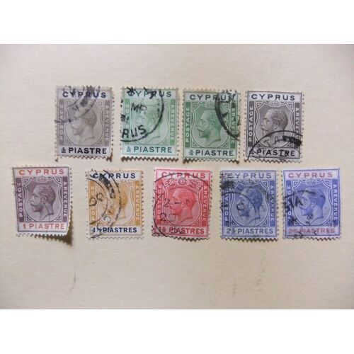 3 Chipre Chypre Cyprus 1924 1928 / King George V / 84 - 95 Fu Incomp