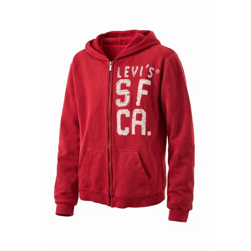 Veste Zippée Rouge À Capuche Levi´S Taille 16 Ans