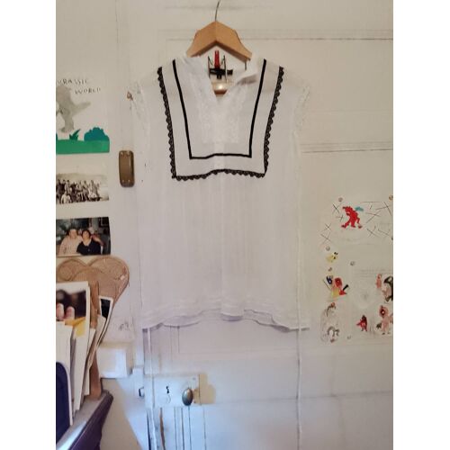 Top Blanc Translucide 40 L Miss Lisa.