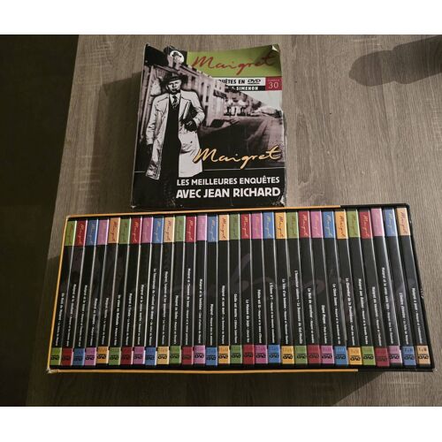 Coffret Maigret Jean Richard 30 Dvd + 30 Fascicules