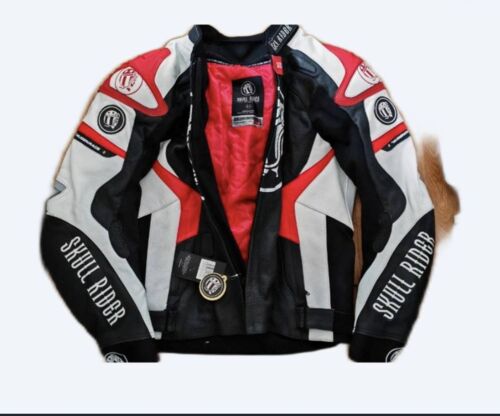 Veste Cuir Moto Skull Rider Mugen Race – Sr Jacket Red – Neuve