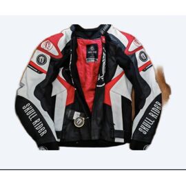 Veste Cuir Moto Skull Rider Mugen Race – Sr Jacket Red – Neuve