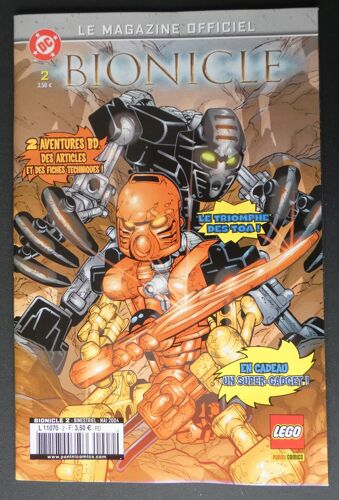 Bionicle, Le Magazine Officiel N° 2. Le Triomphe Des Toa. Dc, Lego Et Panini Comics. Mai 2004