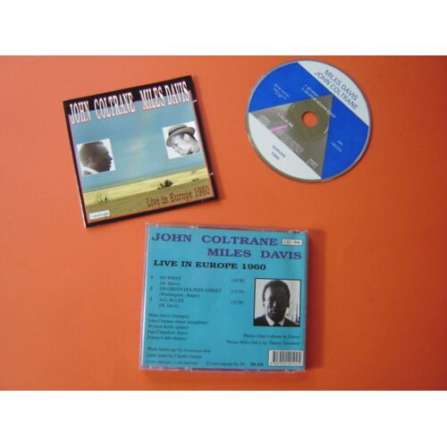 Jazz Cd // John Coltrane ¤Miles Davis "Live In Europe 1960 " Landscape Records /Distart 1991 *¤¤ 3 Titres *44mn Environ