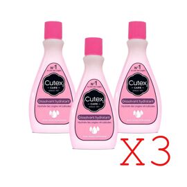 Cutex Care Dissolvant Hydratant 200 Ml ¿ Extra Doux Soin Ongles & Cuticules (X3) 
