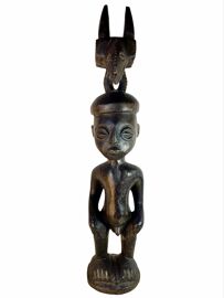 Sculture en bois africaine 76 cm ancienne 