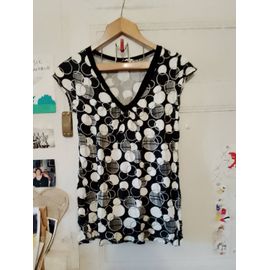 Top A Ronds Noirs/Blancs 36 S 3 Suisses.