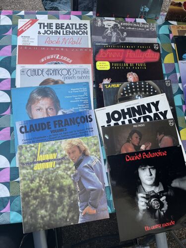 Je Vends Plusieurs Vinyles, Notamment Johnny Hallyday, Sheila, Claude François, Les Beatles En 33 À Tout