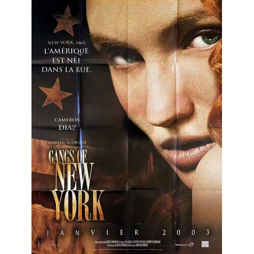 Gangs Of New York - Véritable Pré-Affiche De Cinéma Pliée - Format 120x160 Cm - De Martin Scorsese Avec Leonardo Dicaprio, Daniel Day-Lewis, Cameron Diaz, Liam Neeson, Brendan Gleeson - 2002