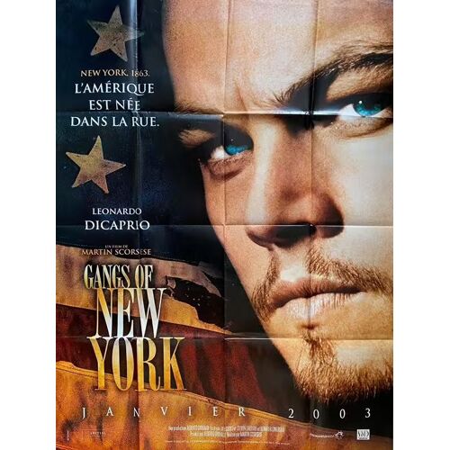 Gangs Of New York - Véritable Pré-Affiche De Cinéma Pliée - Format 120x160 Cm - De Martin Scorsese Avec Leonardo Dicaprio, Daniel Day-Lewis, Cameron Diaz, Liam Neeson, Brendan Gleeson - 2002