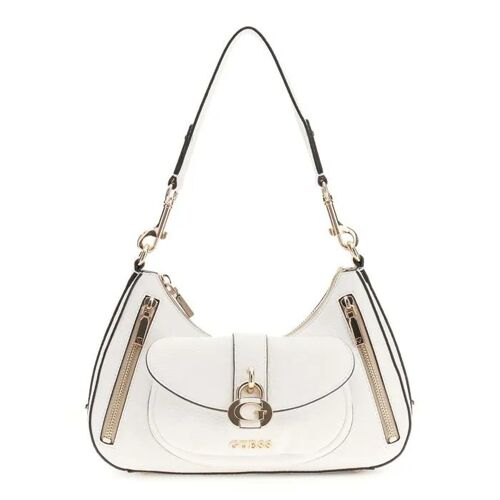 GUESS Sac à épaule blanc pour femme - Jessa Shoulder Bag 335767