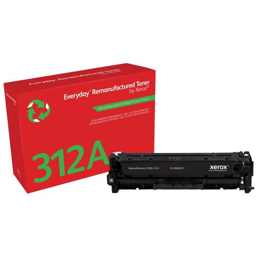 xerox - everyday toner black toner cartridge like hp 312a for color laserjet pro mfp