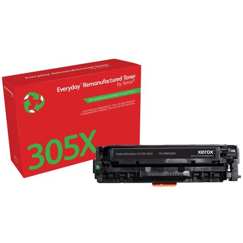 xerox - everyday toner high yield black toner cartridge like hp 305x for