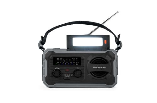 Radio solaire d’urgence RT280 grise THOMSON