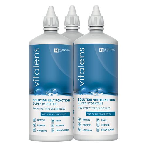 Horizane Vitalens - Solution Multifonction Lentilles Souples - Pack 3 X 360 Ml 