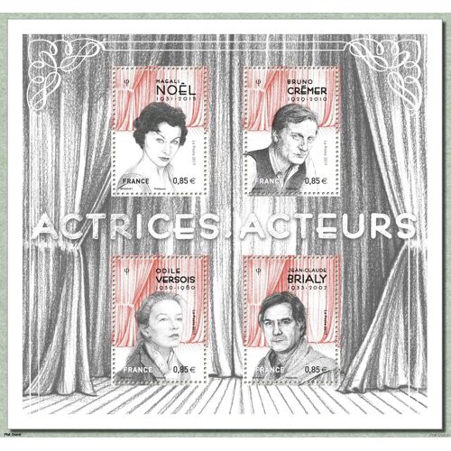 Acteurs : Magali Noël, Bruno Crémer, Odile Versois, Jean-Claude Brialy Feuillet 5174 Année 2017 N° 5174 5175 5176 5177 Yvert Et Tellier Luxe