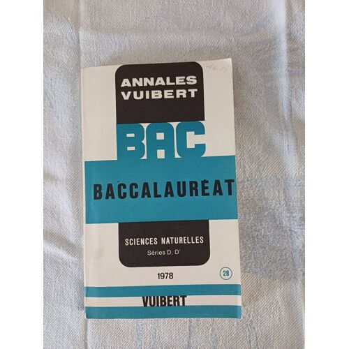 Annalesvuibert Bac Sciences Naturelles Seriesdd' 1978