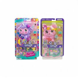 Polly Pocket Compact Bundle Set Bunny Tea Party & Cosy Dreamland Playset Dolls Gift