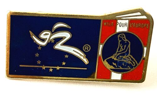 Pins Visa Pour L'Europe 92 La Petie Sirene Copenhague Danemark