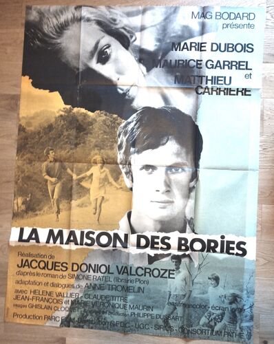 Affiche De Cinéma La Maison Des Bories De Jacque Doniol Valcroze 160x120