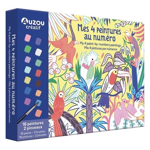 Mon Coffret D'artiste - Mes 4 Peintures Au Numéro : Merveilleuse Nature