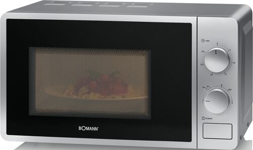 Bomann MW 6014 CB Argent Micro-onde simple Comptoir 20 L 700 W