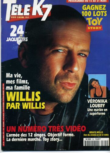 Télé K7 705 - Bruce Willis - Kim Novak - Frederic Lebon - Ray Leonard - Carole Richert - Courtney Thorne Smith - Michael J Fox - Lionel Charbonnier - Chow Yun Fat - Carmel - Gabriel Byrne -