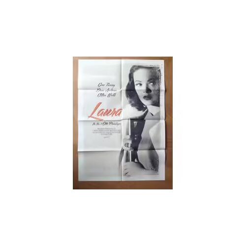 Laura De Otto Preminger Avec Gene Tierney, Dana Andrews... - Affiche Originale De Cinéma Format 70 X 100 Cm